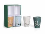 Japanilaiset teekupit kirsikankukka, 4 kpl, 300ml - Image 2