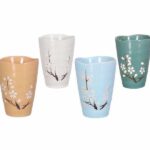 Japanilaiset teekupit kirsikankukka, 4 kpl, 300ml