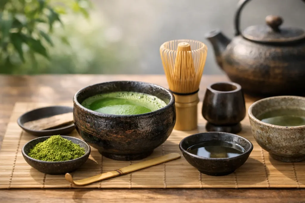 Japanilainen matcha setti - mitä siinä kuuluu olla?