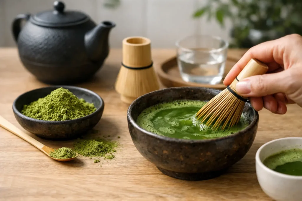 Miten matcha valmistetaan oikein kotona