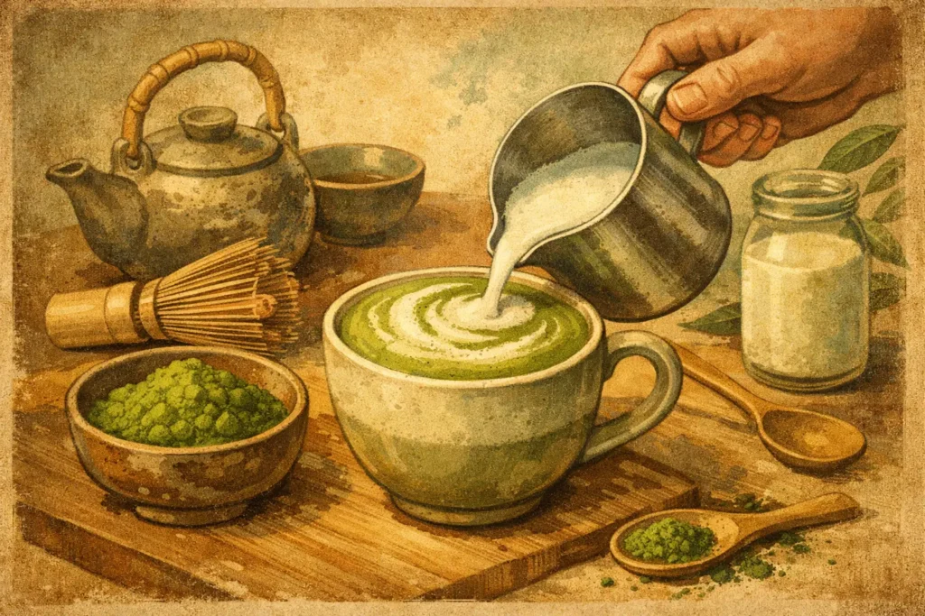 Miten tehdä matcha latte kotona oikein