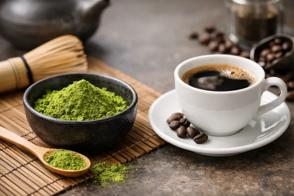 Sisältääkö matcha kofeiinia paljon?
