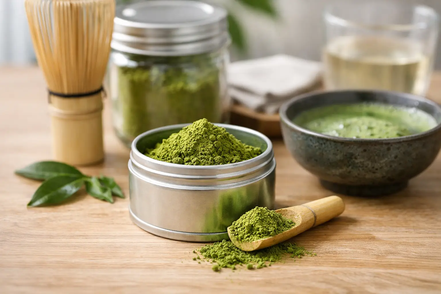 Kauanko avattu matcha säilyy kotona oikein?