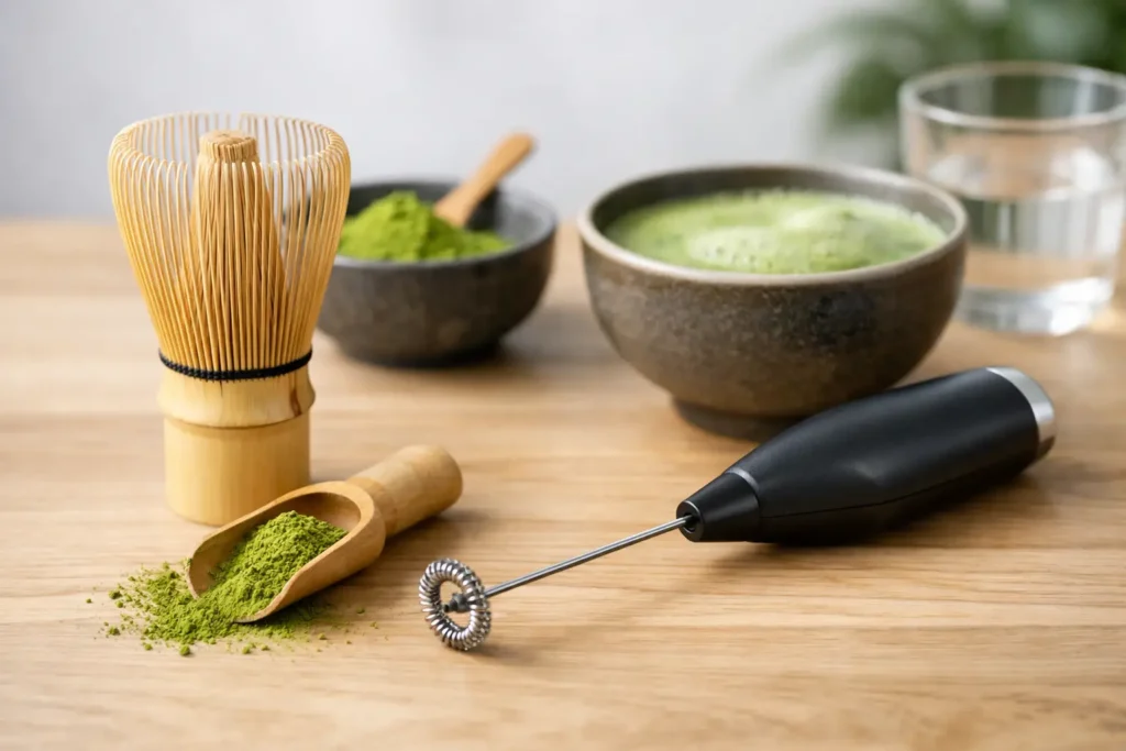 Matcha: vispilä vai sähkövatkain kotikäyttöön?