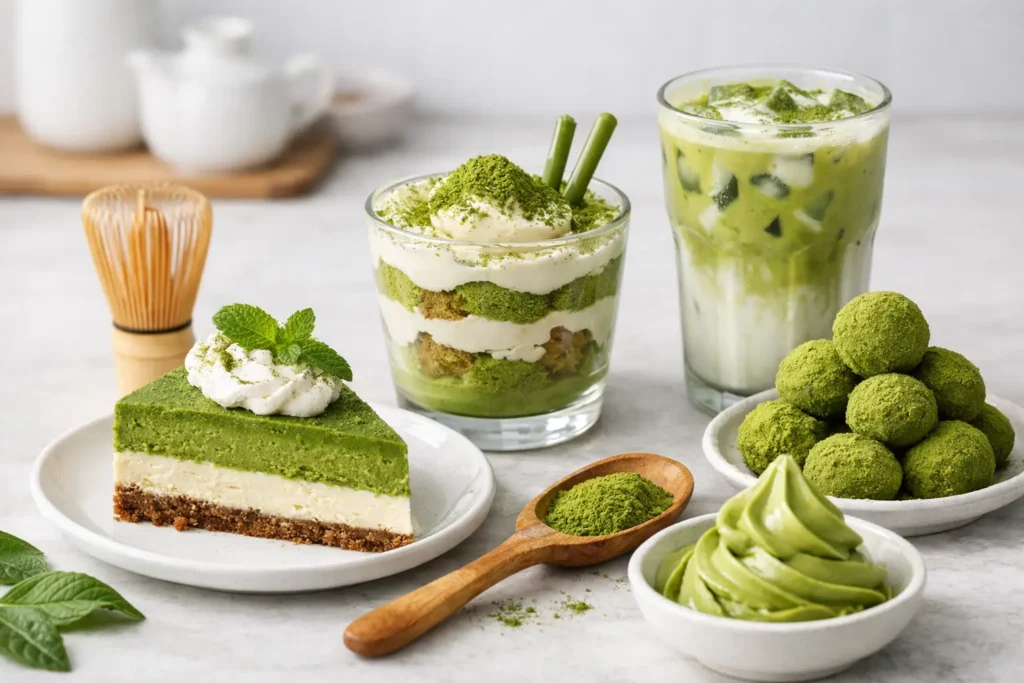 Parhaat matcha-jälkiruoat kotona helposti