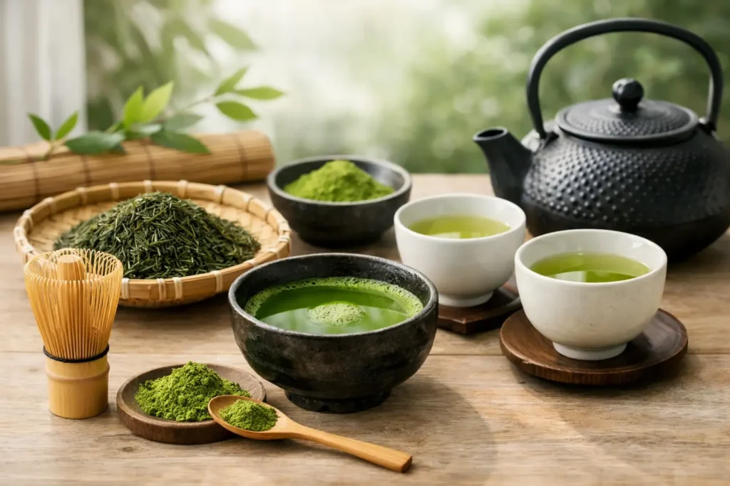 Parhaat japanilaiset vihreät teet kotiin